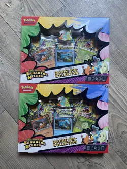 Pokemon Erhabene Helden Erste Partner Deluxe-Pin-Kollektion Deutsch NEU 2 Stuck - Image 1