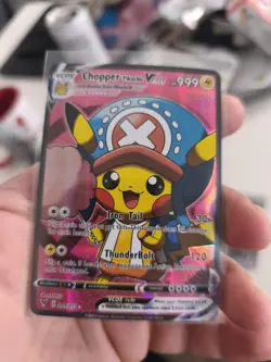 Pokemon CCG Chopper Pikachu Poncho Custom CCG Karte In Top Zustand Custom Card - Image 1