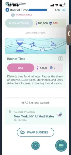 Pokemon Go Shiny Legendary diagla ( roar of time ) ( High CP ) - Image 2