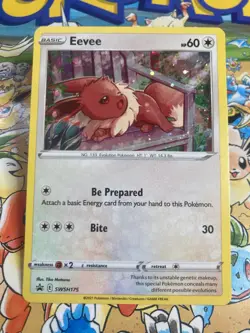 Eevee SWSH175 Holo Promo Sword & Shield Promo Pokemon Near Mint - Image 1