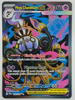 Pokemon Pitch Black PBL 099/084 Mega Chandelure ex UR - Image 1