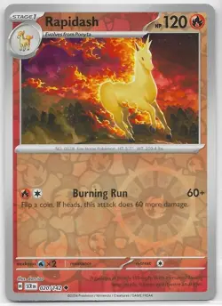 Rapidash 020/142 - Stellar Crown - Reverse Holo - Pokemon TCG - Mint - Image 1