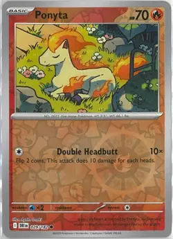 Ponyta 029/182 - Destined Rivals - Reverse Holo - Pokemon - Mint - Image 1