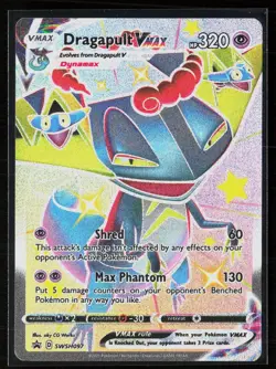 Dragapult VMAX SWSH097 Promo Holo Sword & Shield Black Star Promo Pokemon NM - Image 1