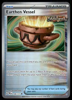 Earthen Vessel (Poke Ball Pattern) 106/131 Holo Prismatic Evolutions Pokemon NM - Image 1