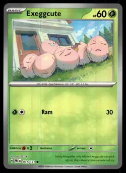 Exeggcute (Master Ball Pattern) 001/131 Holo Prismatic Evolutions Pokemon NM - Image 1