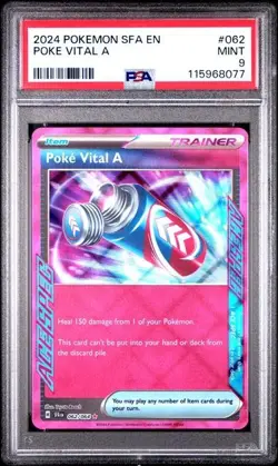 2024 Pokemon SFA EN Poke Vital A ACE SPEC #062 PSA 9 MINT - Image 1