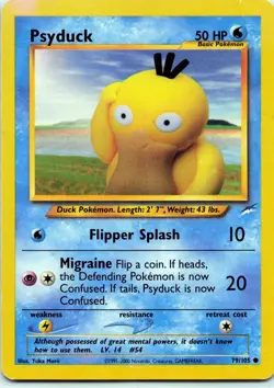 Psyduck 79/105 Neo Destiny Unlimited Common Pokemon TCG - DMG - Image 1