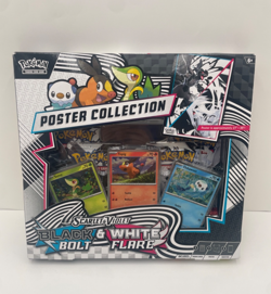 Pokemon Black Bolt And White Flare Unova Poster Collection Booster Packs Box NEW - Image 1
