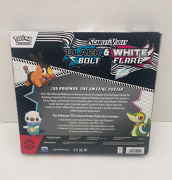 Pokemon Black Bolt And White Flare Unova Poster Collection Booster Packs Box NEW - Image 2