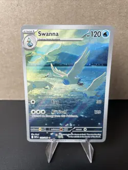 Swanna IR 110/086 Illustration Rare SV: White Flare Pokemon LP - Image 1