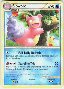 Slowbro 38/90 Uncommon HGSS Undaunted Pokemon Near Mint - Image 1
