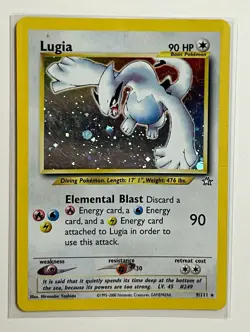 Pokemon TCG Lugia 9/111 Neo Genesis Holo Rare Eng 90 HP 2000 - Image 1