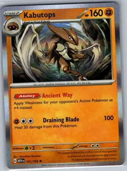 Kabutops 141/165 Holo SV: Scarlet & Violet 151 - Pokemon Card - NM - Image 1