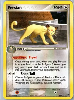 Pokemon Card - Persian Delta Species 50/113 Uncommon - Vintage HP - Image 1