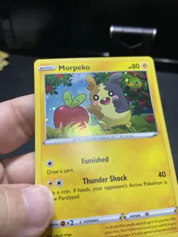 Pokemon TCG Morpeko SWSH Black Star Promo SWSH031 Holo Promo 2020 Rare OOP - Image 4