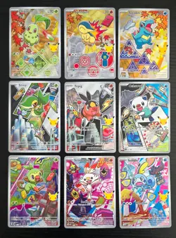 Pokemon First Partners Illustration Collection Series 2 Full Set Pokemon NM - Image 1