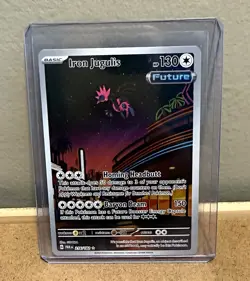 Pokemon TCG Iron Jugulis 216/182 SV04 Paradox Rift Illustration Rare Holo EN - Image 1