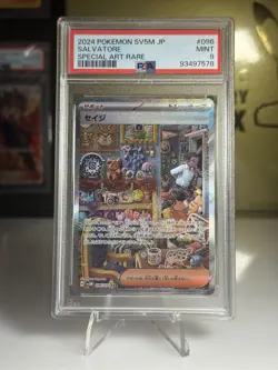 2024 Pokemon SV5M Japanese Salvatore #096 PSA 9 MINT SAR Cyber judge - Image 1