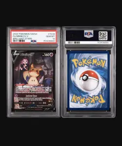 2022 Pokemon Sword & Shield Brilliant Stars #TG16 Full Art/Mimikyu v PSA 10 Gem - Image 3