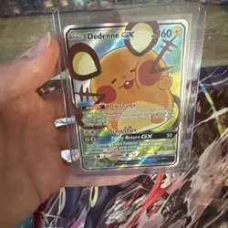 Dedenne GX - 195a/214- Pokemon Sun & Moon Promo Alternate Art Rare Card NM - Image 2