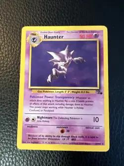 * Haunter 21/62 Rare Fossil 1999 Vintage WoTC Pokemon TCG LP+ - Image 1