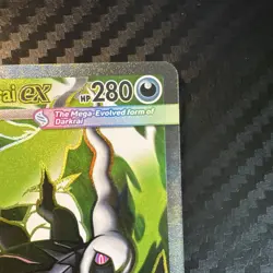 Mega Darkrai ex Full Art 101/084 Pitch Black PBL Ultra Rare Pokemon Card NM - Image 3
