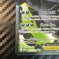 Mega Darkrai ex Full Art 101/084 Pitch Black PBL Ultra Rare Pokemon Card NM - Image 4