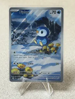 Pokemon TCG Piplup Illustration Rare 098/094 Near Mint Phantasmal Flames - Image 1