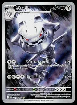 STEELIX 150/132 ILLUSTRATION RARE MEGA EVOLUTION POKEMON HOLO NM - Image 1