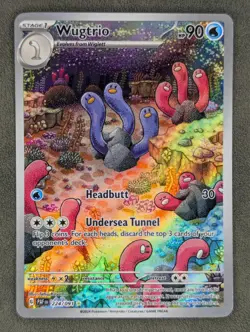 Wugtrio - 224/091 Pokemon TCG Illustration Rare SV: Paldean Fates Near Mint - Image 1