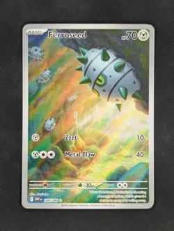 Ferroseed 148/086 Pokemon TCG Illustration Rare SV: White Flare Near Mint - Image 1