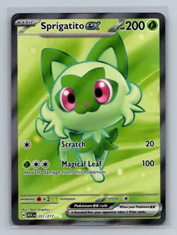 Sprigatito ex 251/217 Pokemon TCG Ultra Rare ME: Ascended Heroes Near Mint - Image 1
