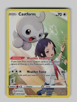 Castform TG11/TG30 Holo Lost Origin Trainer Gallery Pokemon NM - Image 1