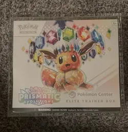 Pokemon Center Prismatic Evolutions ETB - Sealed and in Acrylic Case - Image 1