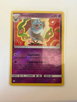 Swoobat 88/236 Rare Cosmic Eclipse Pokemon Reverse Holo NM Tomokazu Komiya - Image 1