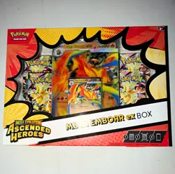Pokemon TCG Mega Emboar ex Box Set - Ascended Heroes Promo Oversized Foil - Image 1