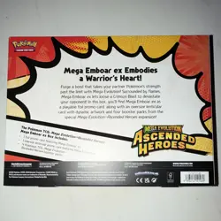 Pokemon TCG Mega Emboar ex Box Set - Ascended Heroes Promo Oversized Foil - Image 2
