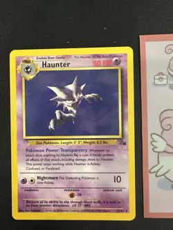 Haunter 21/62 Rare Unlimited Edition Fossil Set Pokemon Card 095 💎NM+💎 - Image 1