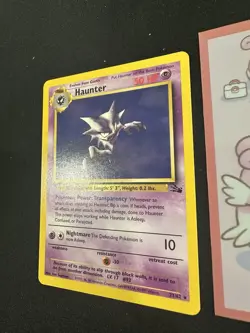 Haunter 21/62 Rare Unlimited Edition Fossil Set Pokemon Card 095 💎NM+💎 - Image 2