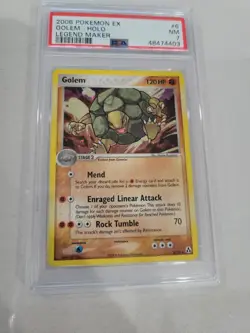 PSA 7 - 2006 Pokemon EX Legend Maker Golem Holo 6/92 - Image 1