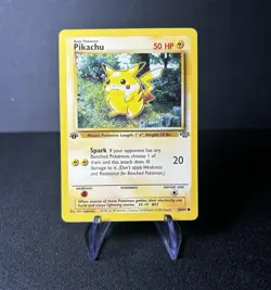 Pokemon TCG Pikachu 60/64 Jungle 1999 1st Edition Common Regular English (NM) - Image 1
