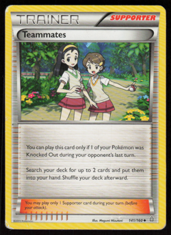 Teammates 141/160 Uncommon Primal Clash Pokemon MP - Image 1