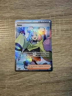 Pokemon TCG Iono Holo Card SVP Black Star Promos SVP124 - Image 1