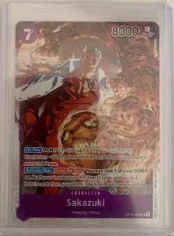 One Piece TCG - Sakazuki OP16-065 The Time of Battle Foil SR English Holofoil - Image 1
