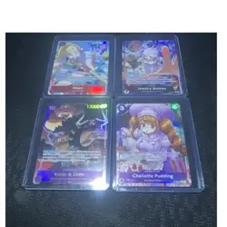 One Piece Card lot alt art 4 Cards Hibari Bonney Kaido/LinLin Pudding EB04 OP… - Image 1