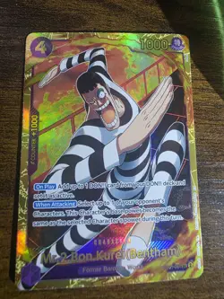 One Piece CCG Mr. 2 Bon Kurei Bentham EB01-061 SEC Alternate Art Near Mint - Image 1
