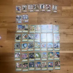 ONE PIECE Carddass Card Game 14 Cards Mixed Card Lot Vintage Holo Rare Japanese - Image 1