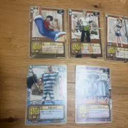 ONE PIECE Carddass Card Game 14 Cards Mixed Card Lot Vintage Holo Rare Japanese - Image 3