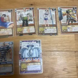 ONE PIECE Carddass Card Game 14 Cards Mixed Card Lot Vintage Holo Rare Japanese - Image 4
